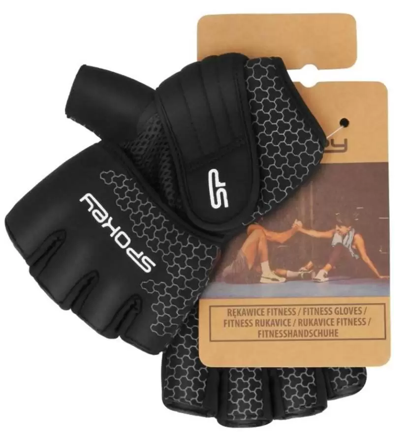 Перчатки для тренировок Spokey Lava XL, черный