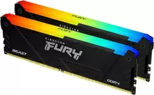 Оперативная память Kingston Fury Beast RGB 64ГБ (2x32ГБ) DDR4-3200MHz, CL16, 1.35V