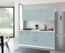 Кухня Modern Bono H68 2.0м, белый/синий