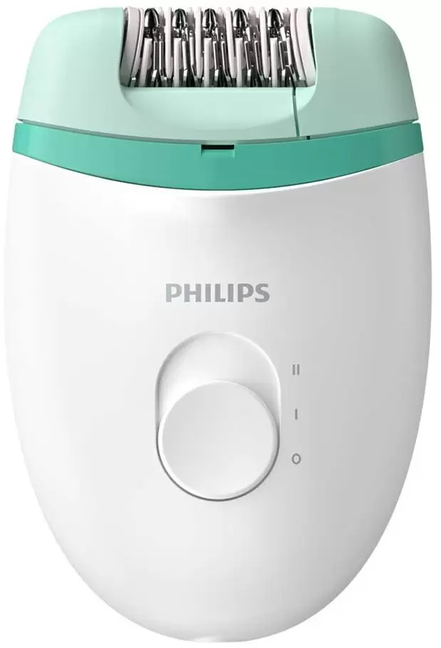 Эпилятор Philips BRE245/00, зеленый/белый