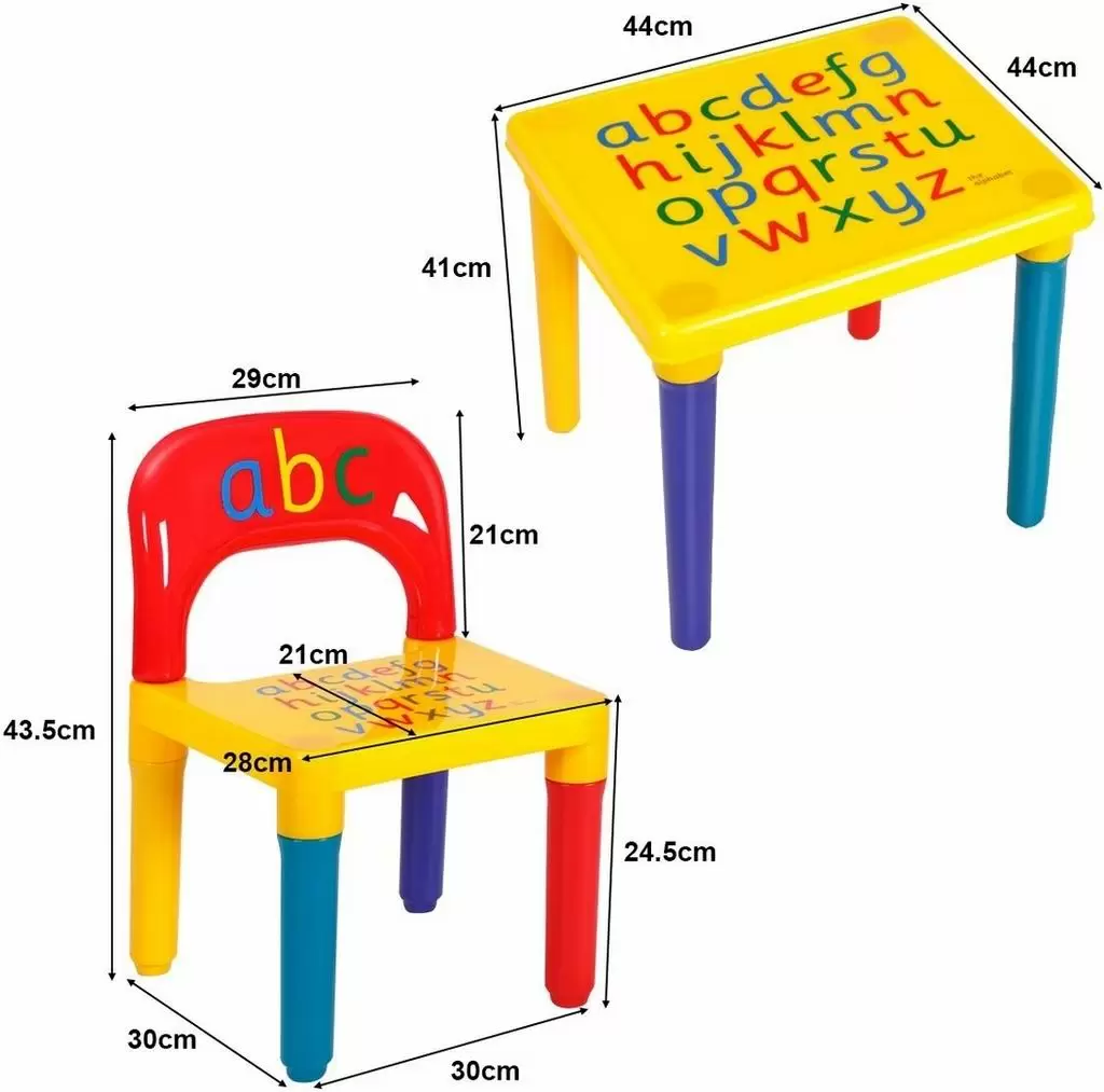 Набор столик + 2 стульчика Costway HW64034, цветной
