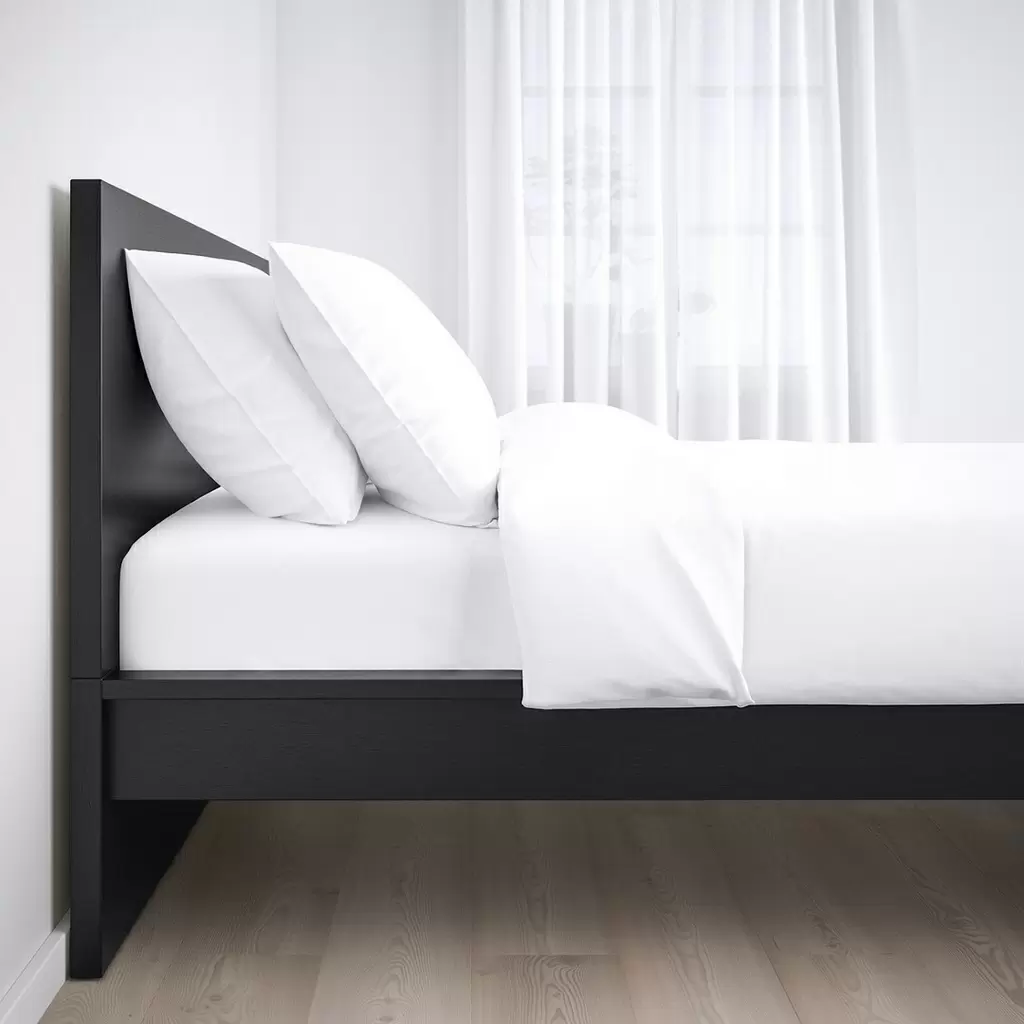 Кровать IKEA Malm 90х200см, черно-коричневый