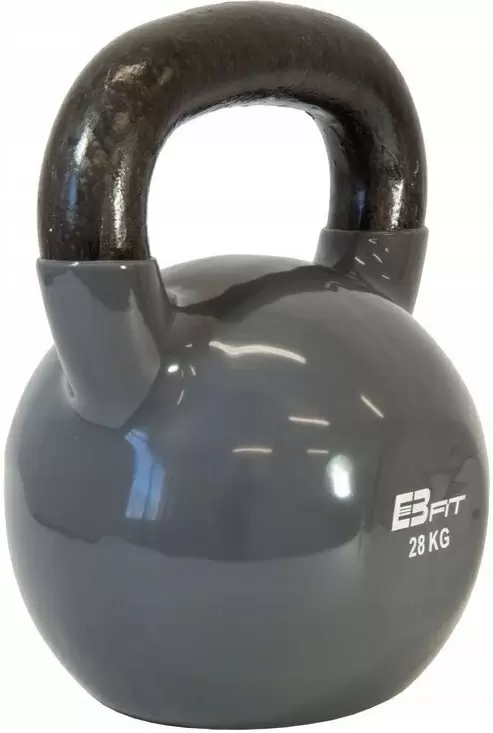 Гиря EB Fit Kettlebell Iron 28кг, серый