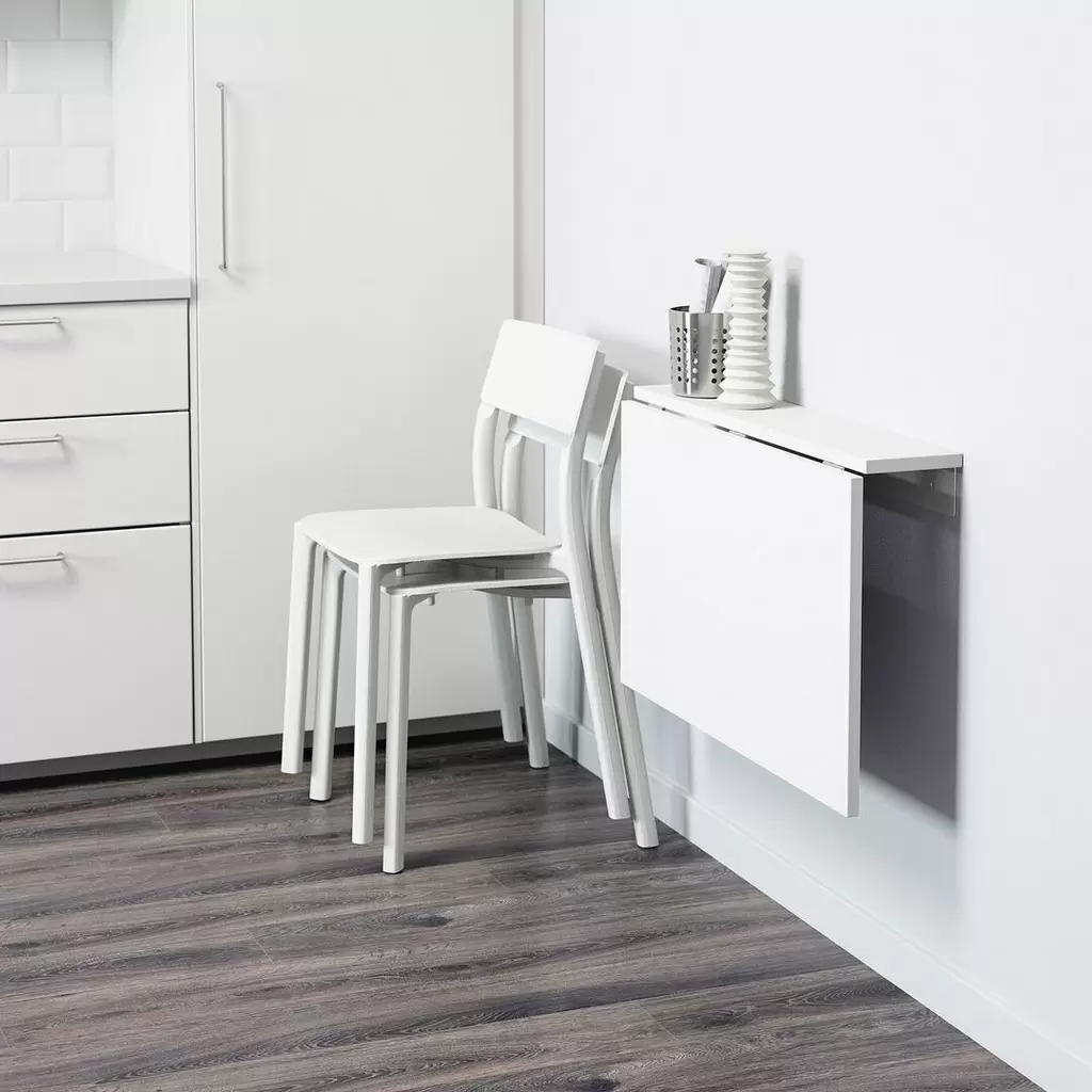 Стол IKEA Norberg 74x60см, белый