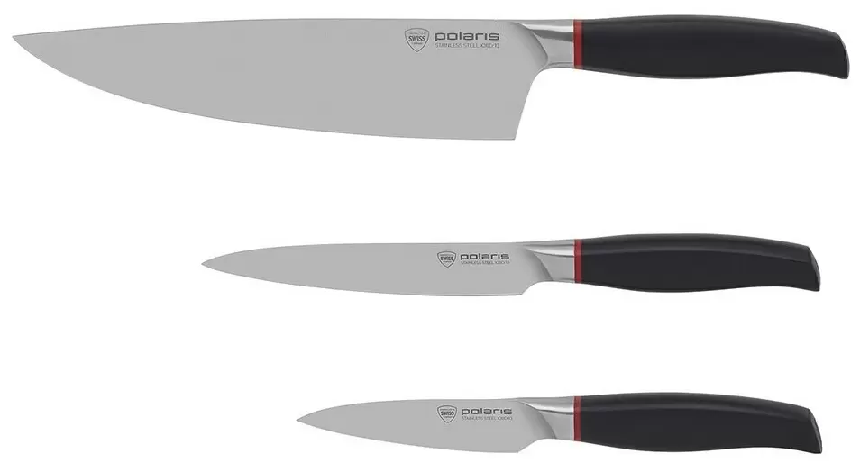 Набор ножей Polaris PRO Collection-3SS, черный
