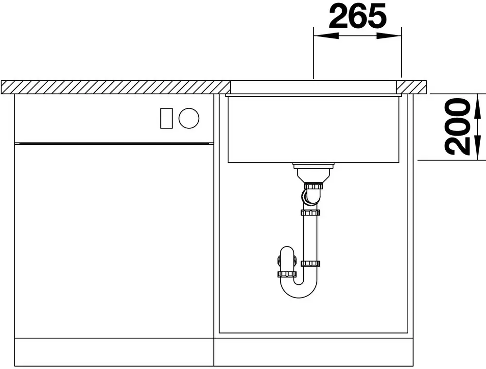 Кухонная мойка Blanco Etagon 500-U, антрацит