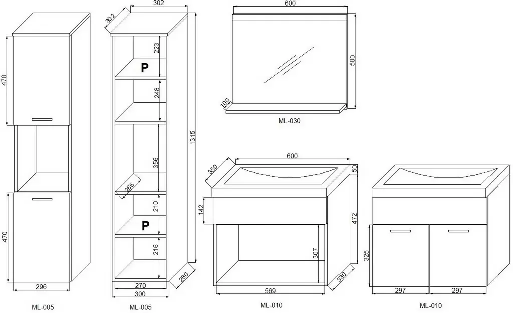 Комплект мебели Bratex Montreal XL, матера/белый глянец