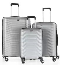 Комплект чемоданов CCS 5235 Set, серебристый