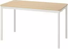 Стол IKEA Tommaryd 130x70см, дубовый шпон беленый/белый