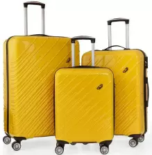 Комплект чемоданов CCS 5234 Set, желтый
