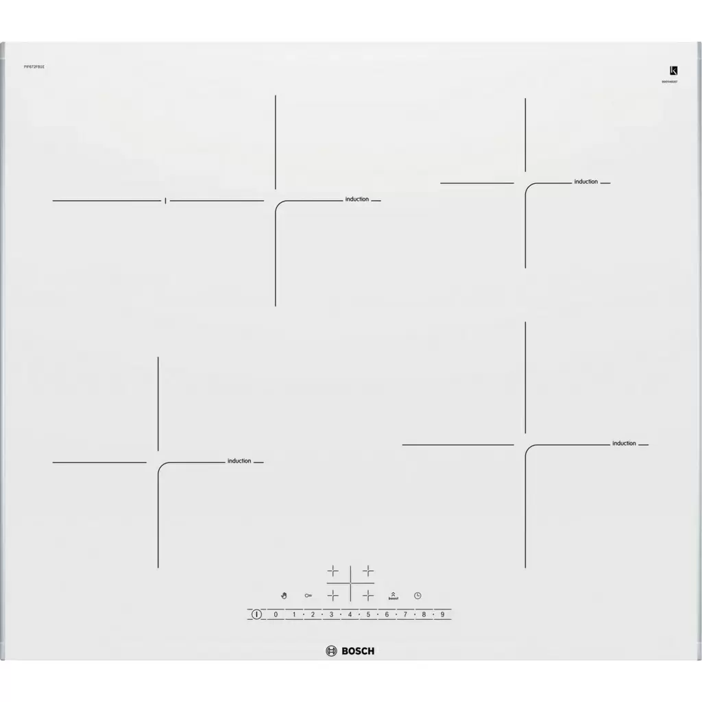 Индукционная панель Bosch PIF672FB1E, белый