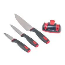 Набор ножей Rondell RD-1011, черный/красный