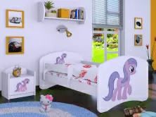 Детская кровать Happy Babies Happy Pony L01 70x140см, белый