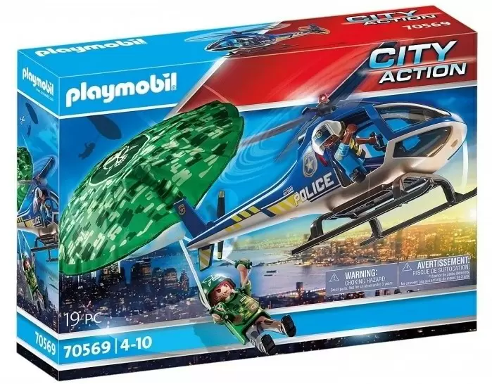 Игровой набор Playmobil Police Parachute Search