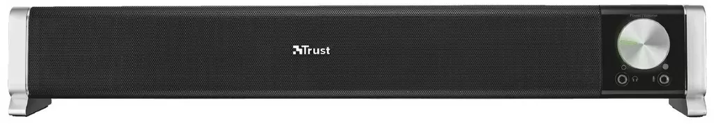 Саундбар Trust Asto Soundbar, черный/серебристый
