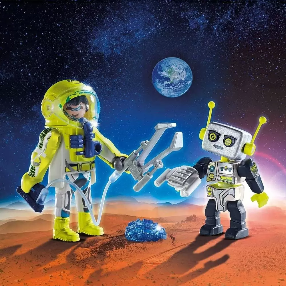 Игровой набор Playmobil Astronaut and Robot Duo Pack