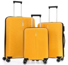 Комплект чемоданов CCS 5224 Set, желтый
