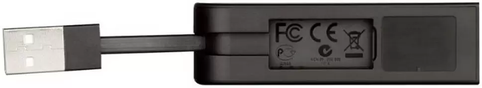 Сетевой адаптер USB to RJ45 D-link DUB-E100/E1A, черный