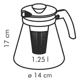 Заварочный чайник Tescoma Teo (646623.20), красный
