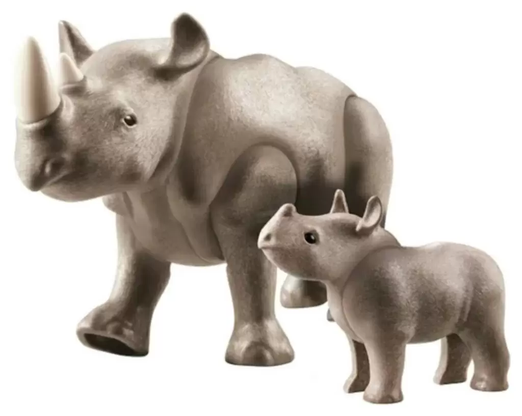 Игровой набор Playmobil Rhino with Calf