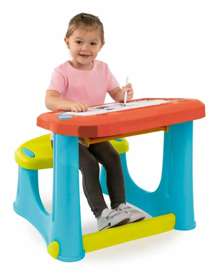 Детский столик Smoby 420221, зеленый/синий/красный