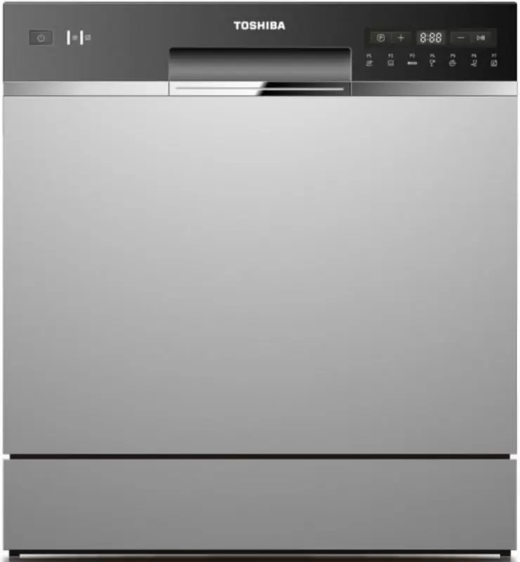 Посудомоечная машина Toshiba DW-08T2EE(S)-PL, серебристый/черный