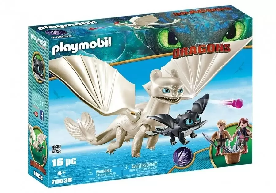 Игровой набор Playmobil Light Fury with Kids