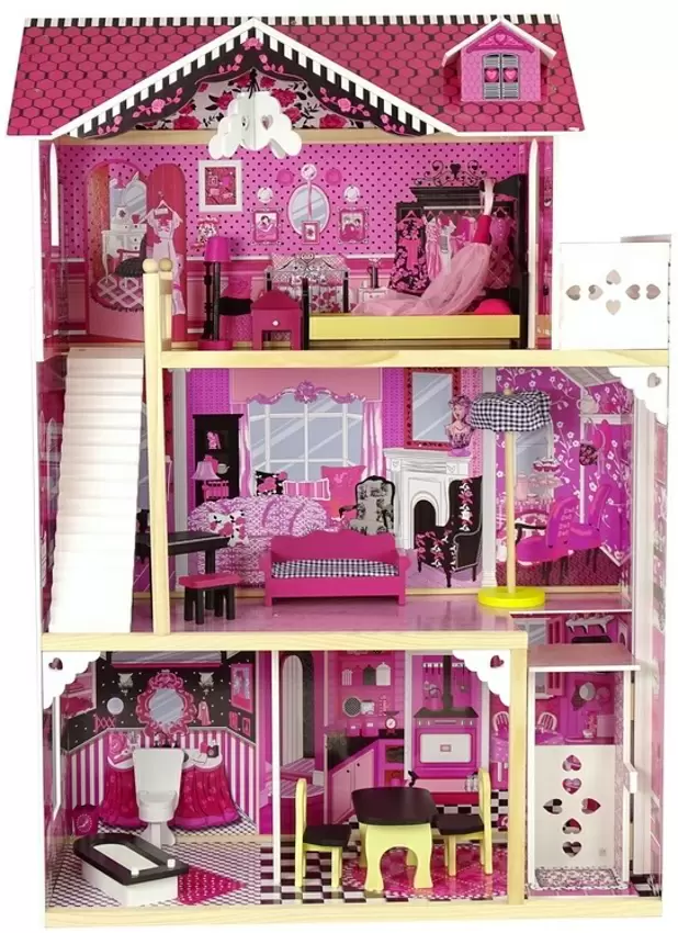 Игровой набор LeanToys Villa Pola, розовый