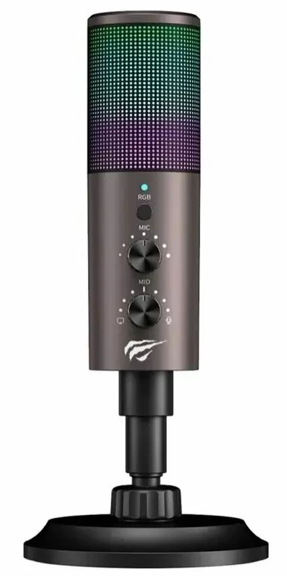 Микрофон Havit GK61, черный/фиолетовый