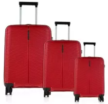 Комплект чемоданов CCS 5224 Set, бордовый