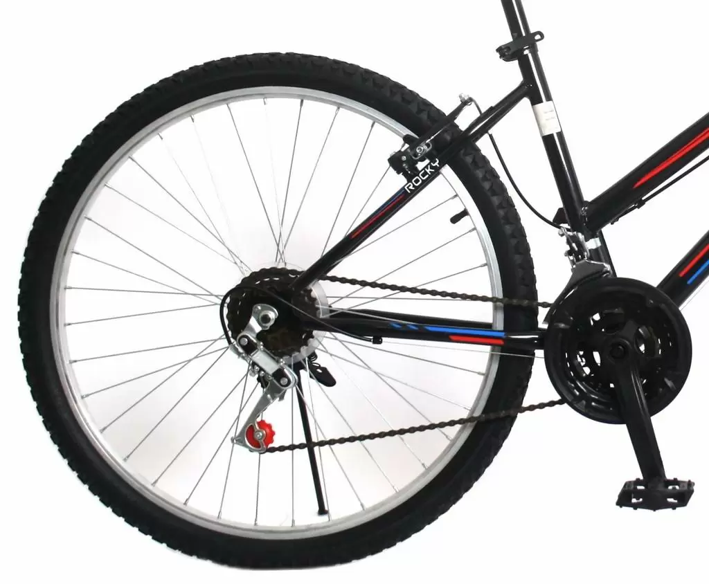 Велосипед Belderia Tec Rocky 24, черный/красный