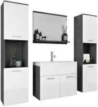 Комплект мебели Bratex Montreal XL, матера/белый глянец