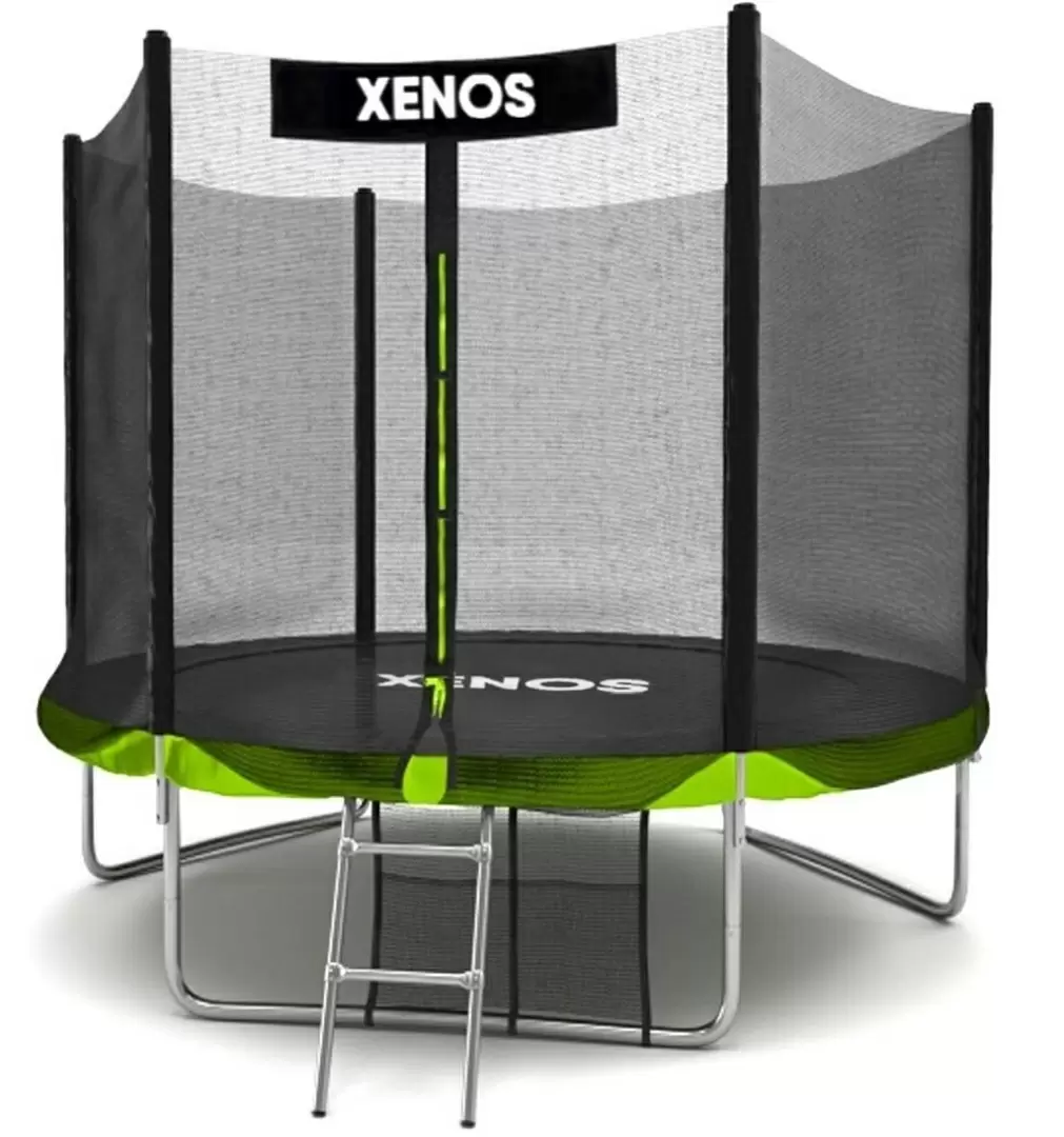 Батут Xenos XT-6FT, черный/зеленый