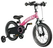 Детский велосипед Qplay Miniby 3in1 14, розовый