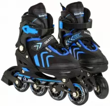 Роликовые коньки SporTrike Inline Skates 34-38, черный/синий