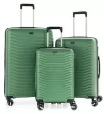 Комплект чемоданов CCS 5235 Set, зеленый