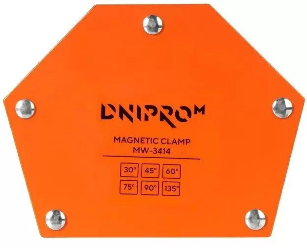 Магнитный держатель для сварки Dnipro-M MW-3414, оранжевый