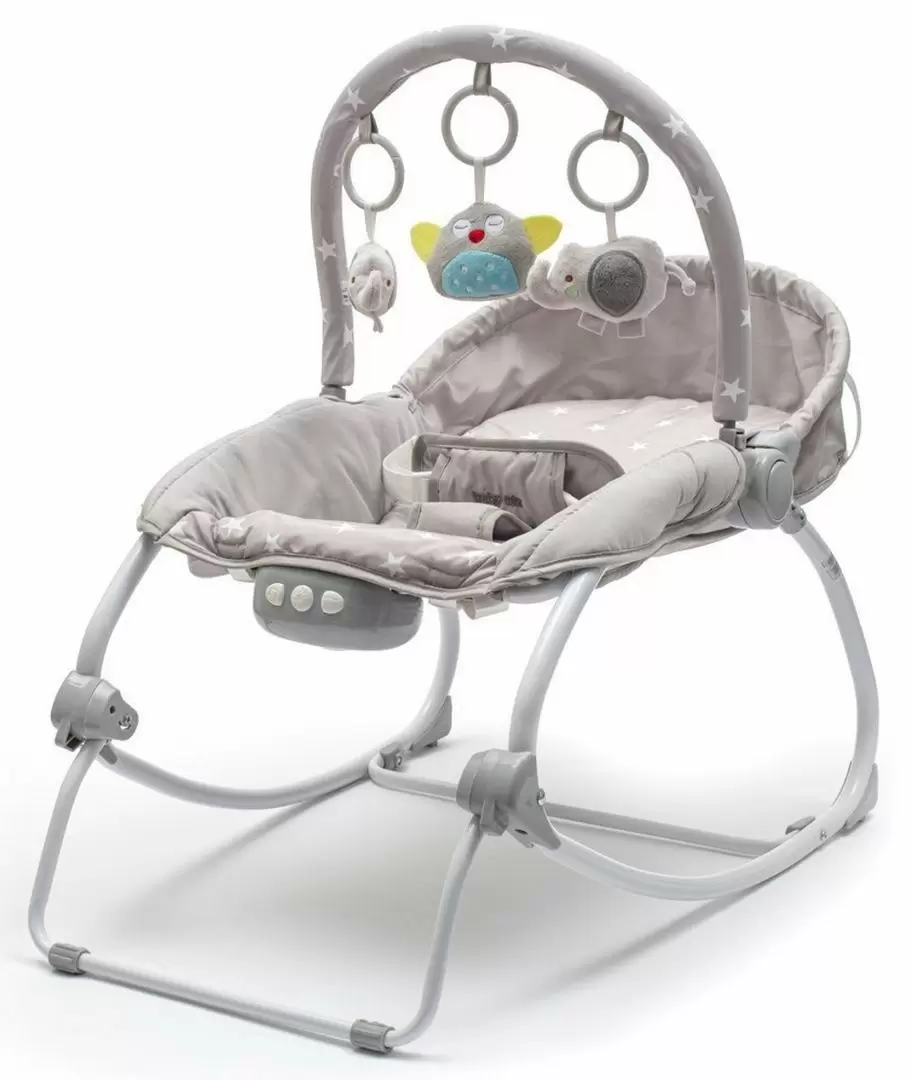 Детский шезлонг Baby mix 47002, серый