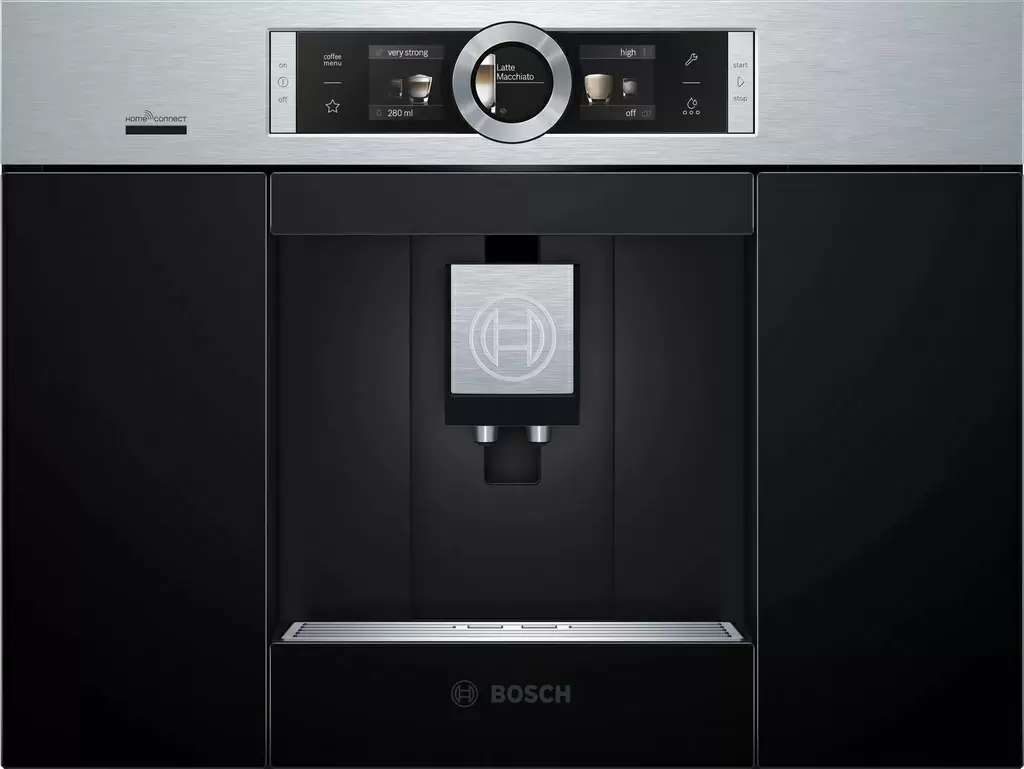 Встраиваемая кофемашина Bosch CTL636ES6, черный/нержавеющая сталь