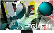 Телевизор Samsung QE75Q950T, нержавеющая сталь/черный