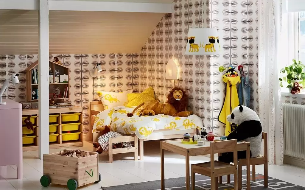 Детская кровать IKEA Sniglar с реечным дном 70x160см, бук