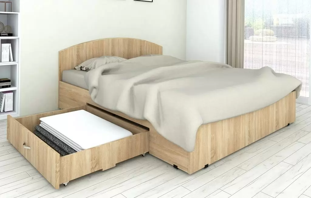 Кровать Marcel Prod PM16-SO 160x200см, дуб сонома