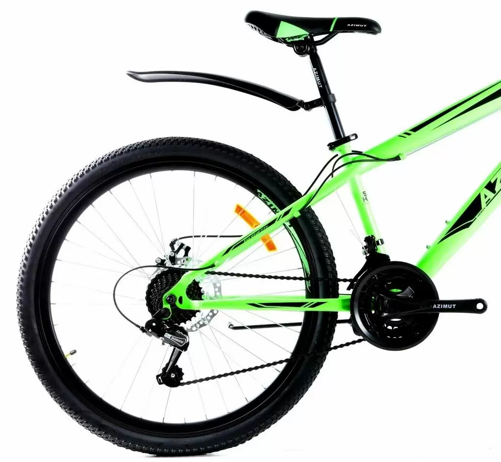 Велосипед Azimut Extreme R26 CKD, черный/зеленый