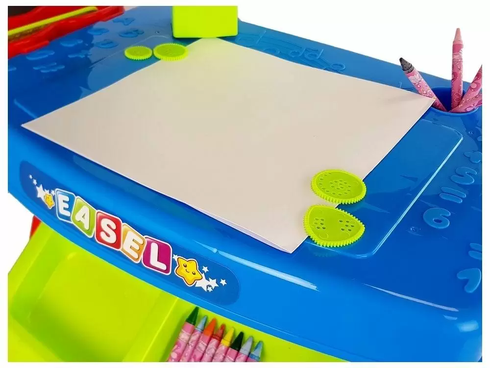Детский столик с проектором LeanToys My Little Painter, зеленый/синий
