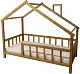 Детская кровать BellaLuni Domek 80x160см, ольха
