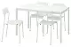 Обеденный набор IKEA Melltorp/Adde 125см, белый