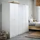 Шкаф IKEA Kleppstad 3 двери 117x176см, белый