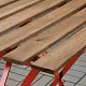 Садовый стол IKEA Tarno 55x54см, красный/коричневый